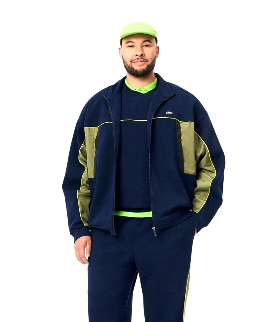 Lacoste Tracksuit Pique Zip Jacket Pants Set Mens Size XXL / 7 NWT