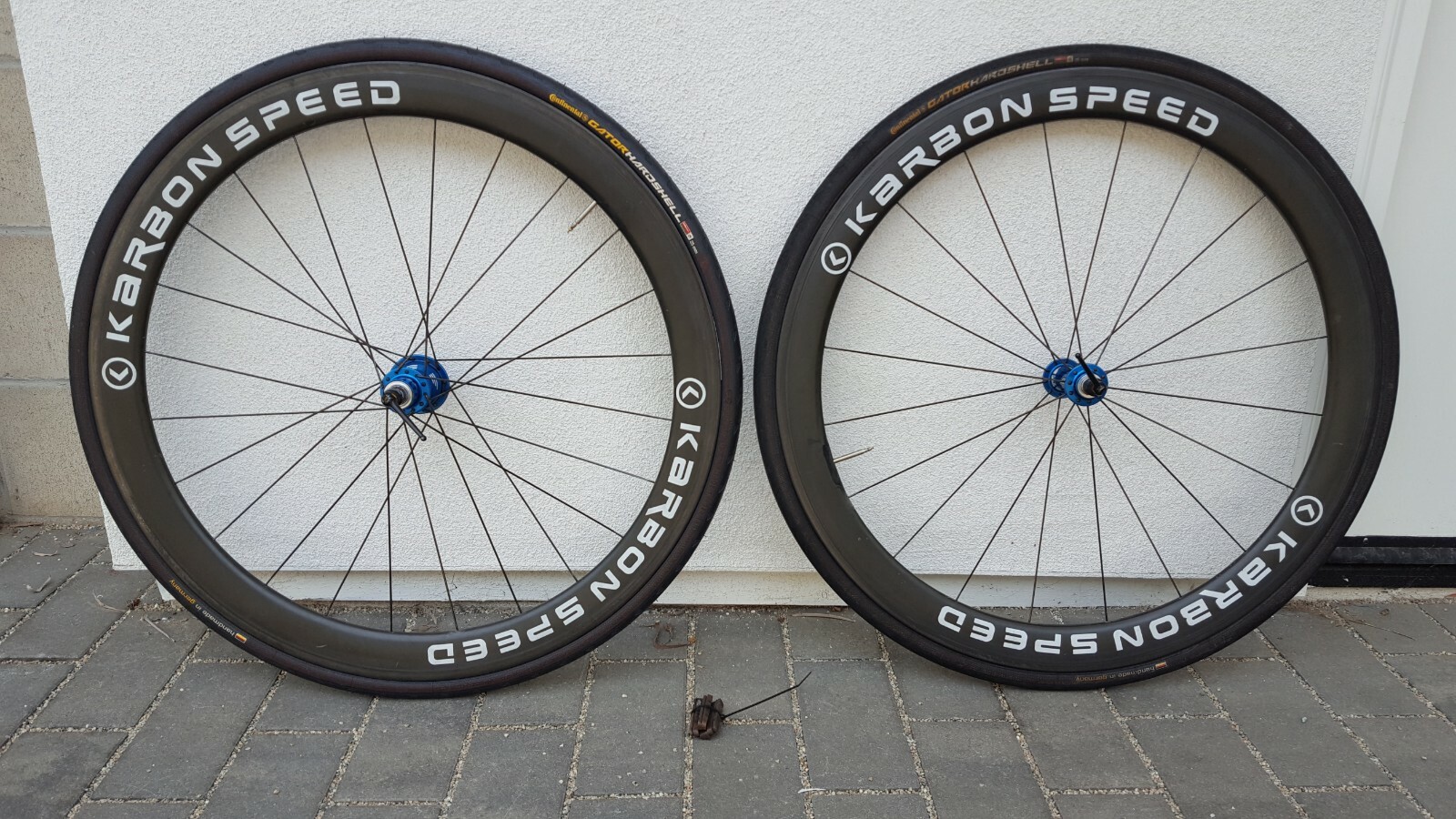 2018 KARBON SPEED KSr50mm Handgjord Carbon Wheelset Vita nav Kontinental däck 2018 KARBON SPEED KSr50mm Handgjord Carbon Wheelset Vita nav Kontinental däck