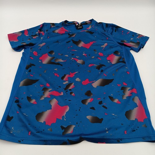 Russell Shirt Boys 2XL Blue Splash Design Short Tee