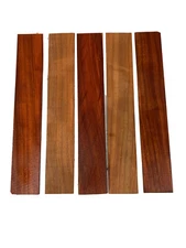 5 Pcs, Padauk Thin Stock 12x 2x 1/8 Woodturning Lumber Blank- Free US Shipping