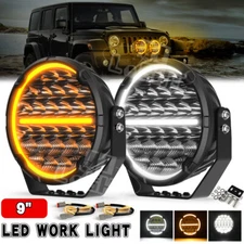 Pair 3" 4" 5" 7"9" LED Driving Work Light Spot Flood Pods OffRoad Truck Fog Lamp