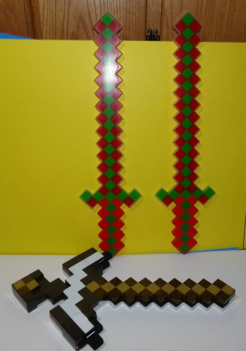 Mattel minecraft transforming sword & pickaxe new arrivals