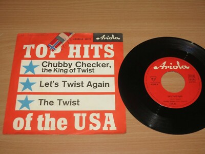 Chubby Checker 7'' SINGLE - Let's Twist Again / The Twist / 1961 GERMAN in MINT--