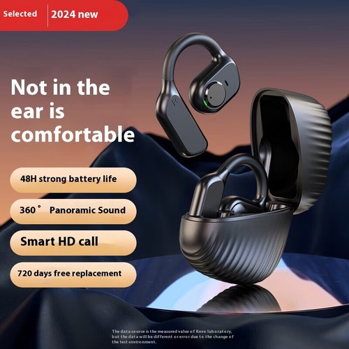 Sport Ohrclip Kopfhörer Bluetooth 5.3, OWS Open Ear Kopfhörer Kabellos Kopfhörer - Zdjęcie 19 z 24