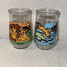 2 - Welch's Jelly Jar Disney's The Lion King II Simba's Pride Cup Glass