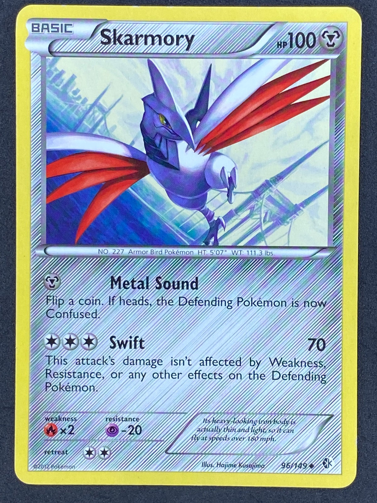 Pokémon Skarmory 96/149 BCR Boundaries Crossed LP