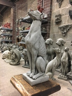 Garten Ornament Beton Statue Skulptur Windhund