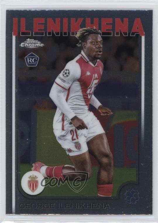 2024-25 Topps Chrome UEFA Club Competitions George Ilenikhena #185 Rookie RC 2k3
