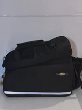 Topeak Quick Mtx Track Trunk Bag Quick Track Rear Rack Bike vgc Black