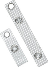 50 Pcs Badge Holder Straps ID Badge Straps with Snaps and Eyelets Heavy-Duty PVC