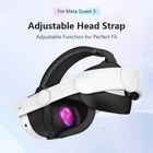 Head Strap for Meta Oculus Quest 3 S 3S, VR Accessories Replacement Comfortable 