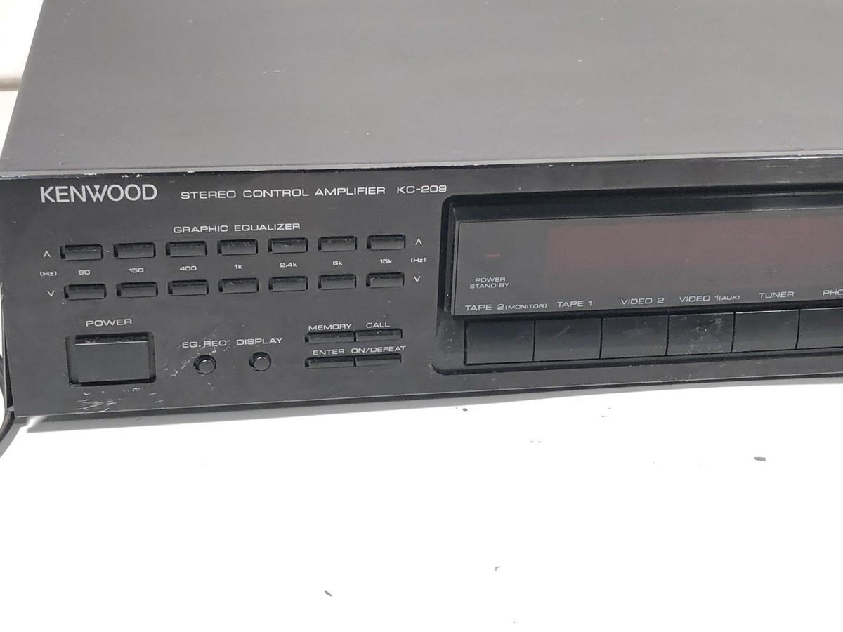 Kenwood KC-209 Vintage Stereo Control Amplifier EQ - No Remote | eBay