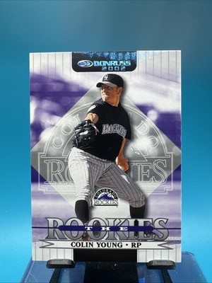 2002 Donruss The Rookies #44 Colin Young Colorado Rockies Rookie RC B182