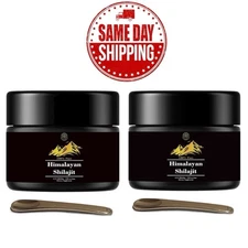 2pc Pure 100%Himalayan Shilajit,Soft Resin,Organic,Honey added,Fulvic Acid