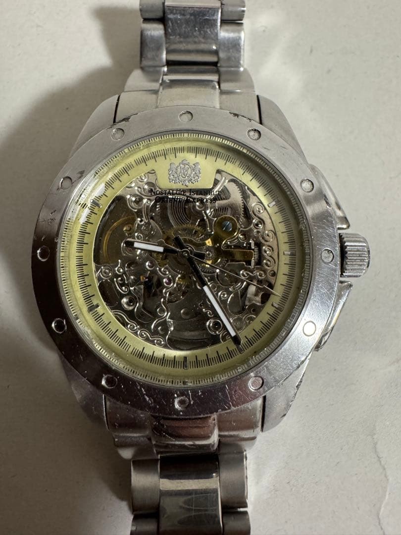 Orient Express Automatic Skeleton Watch 42mm Stee… - image 1