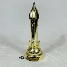 Satellite Alan Shepard Duro Rocket Ship Bank Spring Loaded Works, W/ Key No Plug