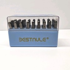 BESTNULE Metal Stamping Kit Number and Letter Stamp Set A-Z, 0-9  1/8", 3mm