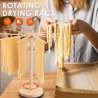 Rotary Pasta Drying Rack with 9 Drying Rods Wood Noodle Dryer Rack Noodle SuCQJ
