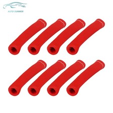 1200 Spark Plug Wire Boots Heat Shield Protector Sleeve Red For Sbc Bbc 8pcs