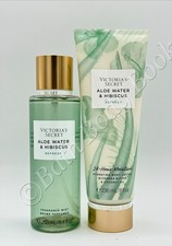 Victoria's Secret Aloe Water Hibisucs Mist Lotion Gift Set New
