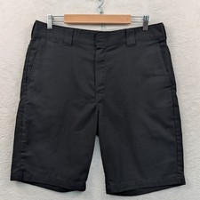 Dickies Flex Shorts Men's 38 Black 11.5" Relaxed Fit Stretch Workwear Skater