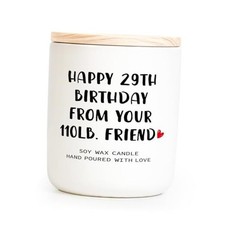 Funny Best Friend Birthday Gifts for Women - Handmade Lavender Soy Wax Candle