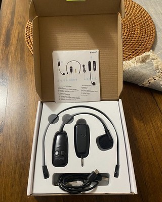 Bietrun WXM01 Wireless Microphone UHF Wireless Headset Mic System New Open Box