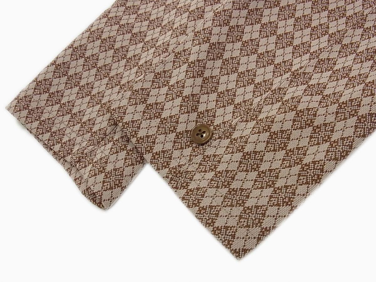 Needles STUDIOUS Jacquard Raglan Jacket Pink Beig… - image 5