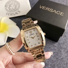 Luxurious Versace Quartz Watch- Alloy wristband - Dial 32 mm with box (Free Tax）
