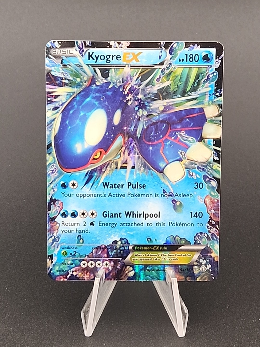 Pokemon Kyogre EX Holo Ultra Rare XY Primal Clash 54/160 C