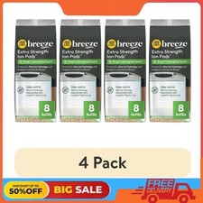  4 pack Purina Tidy Cats Breeze Cat Litter Box Pads, Bright lemongrass Scented