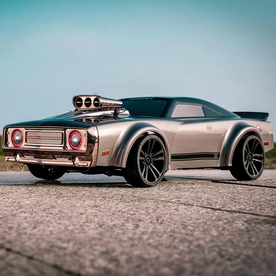 1/16 2.4G High Speed Drift Car 35km/h 4*4 RC Muscle Car Q142 3Speed RTR Vehicle - Image 4 of 4