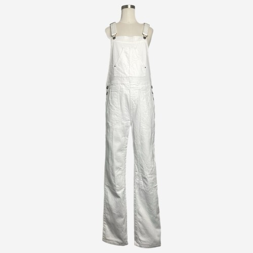 Anthropologie Pilcro The Wanderer Overall in weiß 3D Blumen Boho lang Gr. 28T