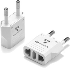United States to Egypt Travel Power Adapter to Connect North American Electri...