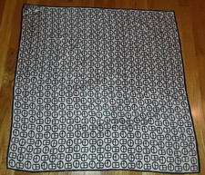 Black Ivory "Buckles" Print 100 Silk Square Scarf 31"