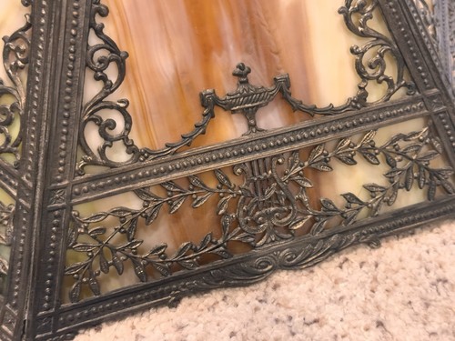 Miller Lampenschirm antik Schlackenglas nur - Bild 4 von 24