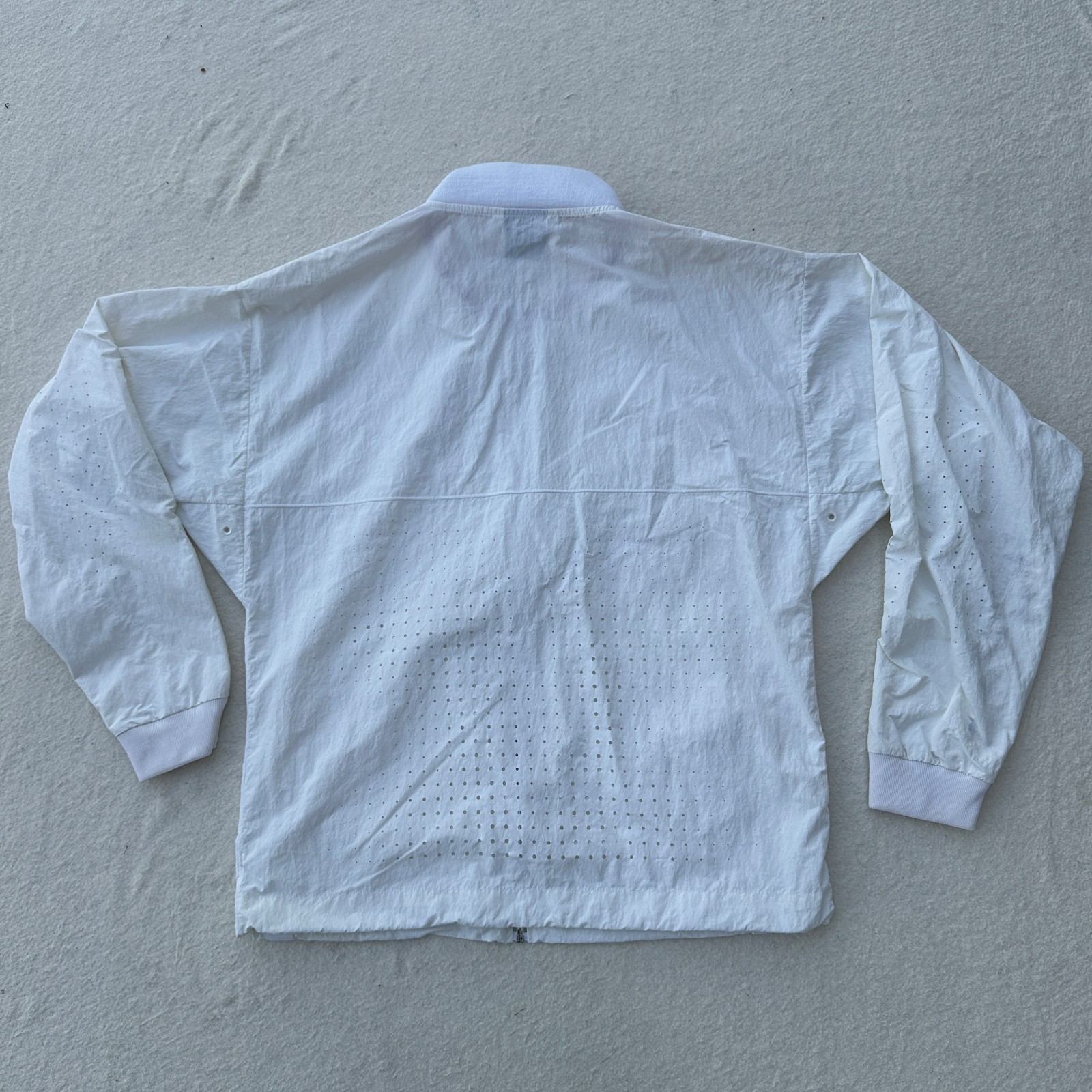 Nike Sportswear Jacket Men's Size M White Full Zip Windrunner Track Long Sleeve thumbnail 7