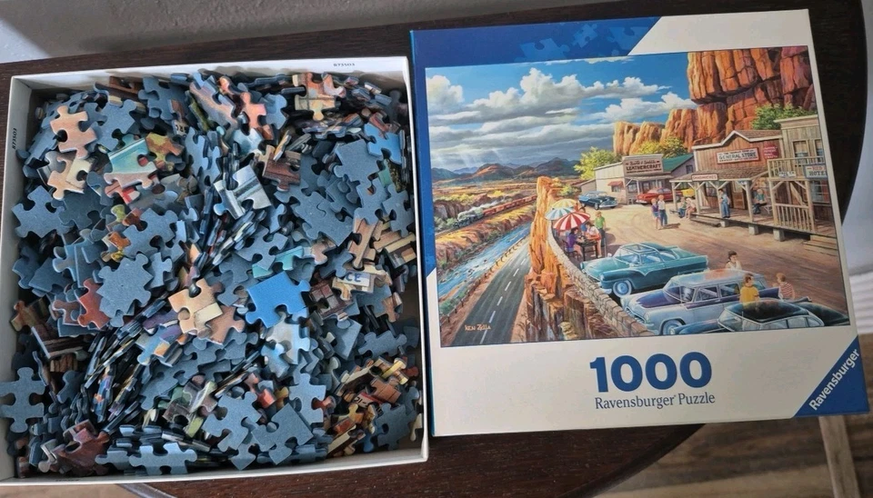 Rompecabezas Ravensburger 1000 piezas VISTA ESCÉNICA Softclick entrelazado piezas Foto 3 de 4