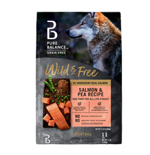 Pure Balance Wild  Free Salmon  Pea Recipe Dry Dog Food, Grain-Free, 11 lbs