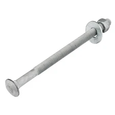 1/2" x 8" (25 Pack) Galvanized Carriage Bolt Kit Grade 307A Includes 1/2" USS...