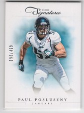 2012 PANINI PRIME SIGNATURES PAUL POSLUSZNY BASE CARD SP /499 #118