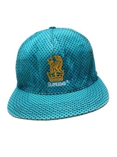 Casquette Supreme Starter 13Ss à pois 5 panneaux coton sans point vert homme AEh40