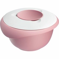 Westmark RüHrschüSsel 2,5L Mit Zweigeteiltem Deckel Rosa Weiß 3153227P
