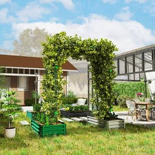 8 FT Tall Tomato Cage, Metal Garden Trellis for Climbing Plants