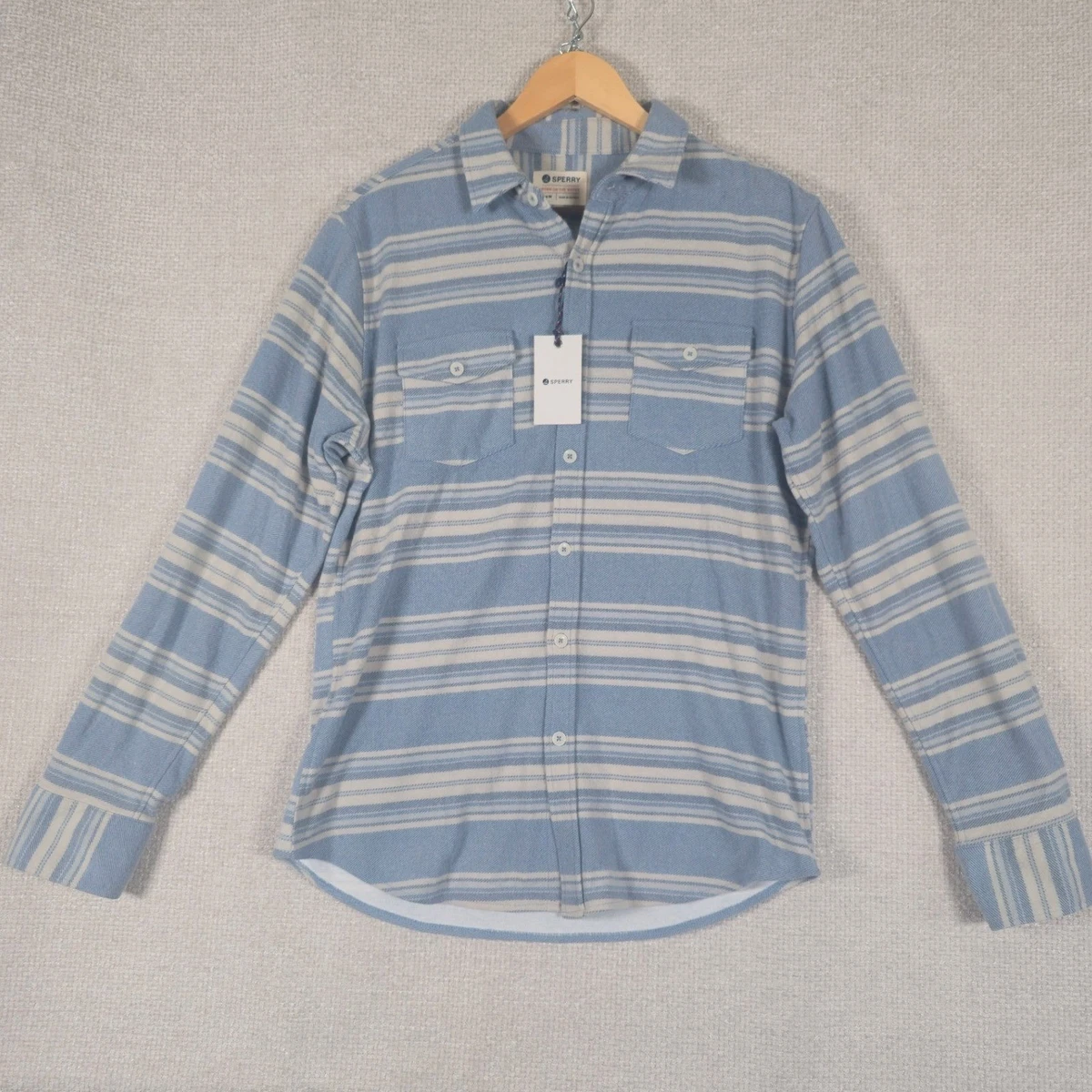 Chemise Homme Manches Longues SLVDR Bleu Clair à Carreaux - Style Western, Neuve Avec étiquettes