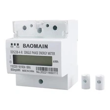 Baomain DDS238-4-R DIN-Rail Single Phase Three Wire Energy Meter 110V 220V