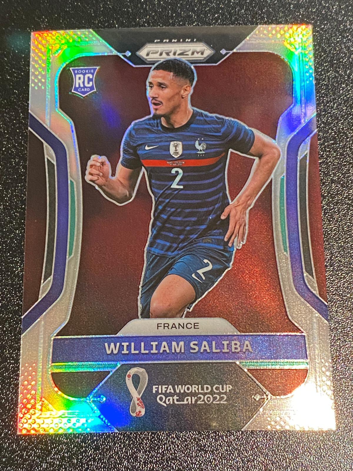 2022 Prizm World Cup WILLIAM SALIBA Silver Prizm Rookie RC #106 France