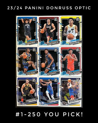 2023-24 Panini Donruss Optic Rookies & Vets RC You Pick complete your set 1-250
