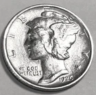 1926 D Mercury Dime Free Shipping  BU
