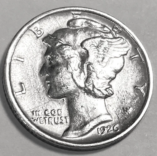 1926 D Mercury Dime Free Shipping  BU